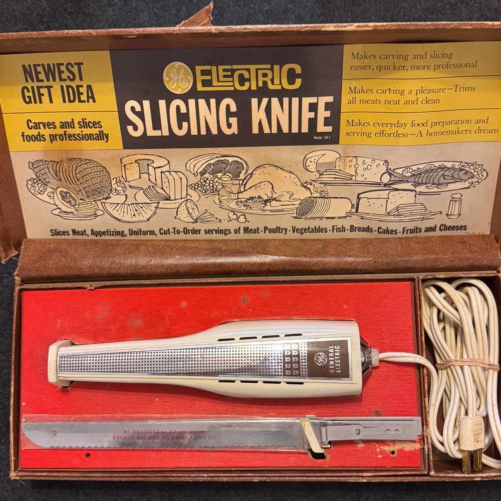 Vintage GE Electric Slicing Knife 1960’s